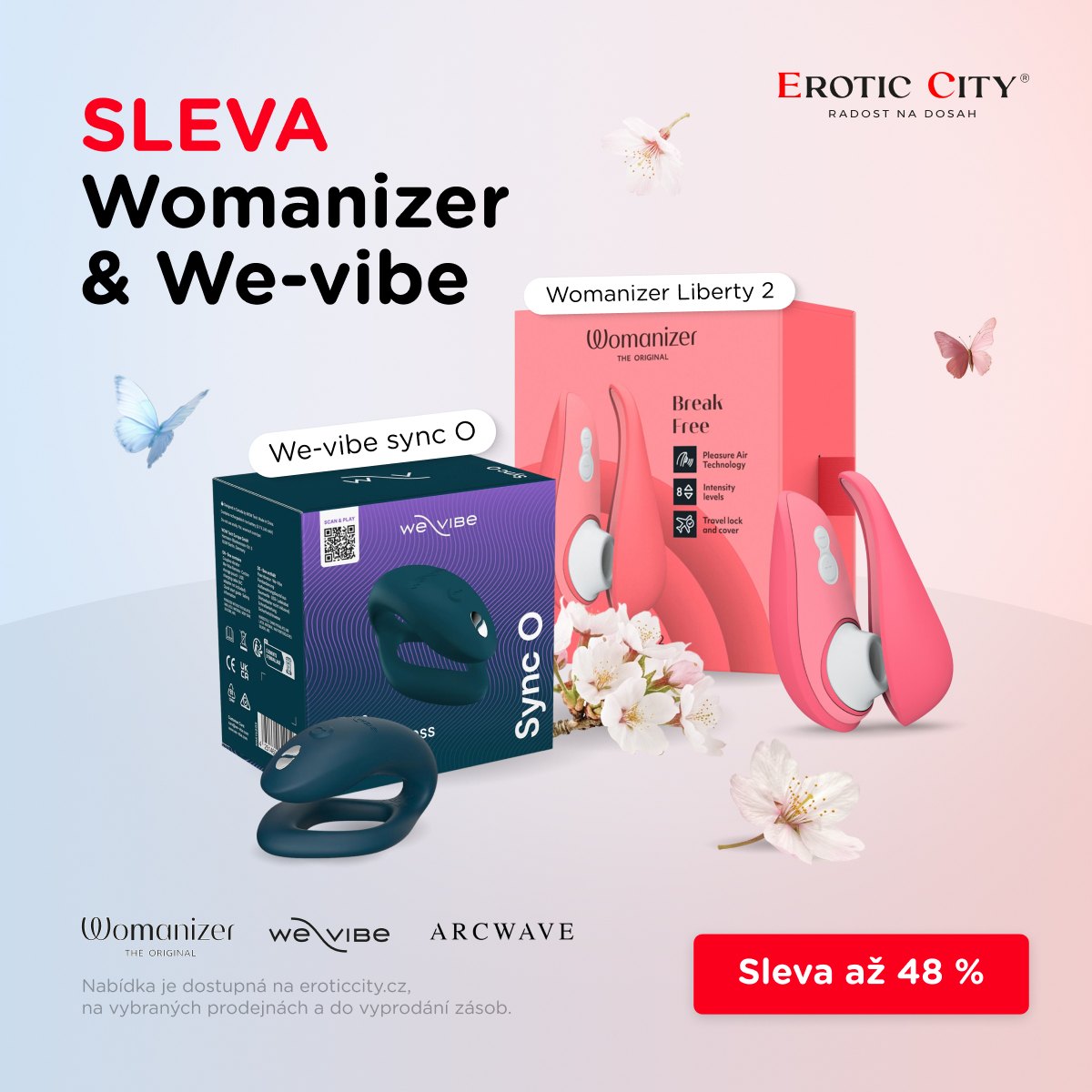 Sleva na Womanizer a We-Vibe