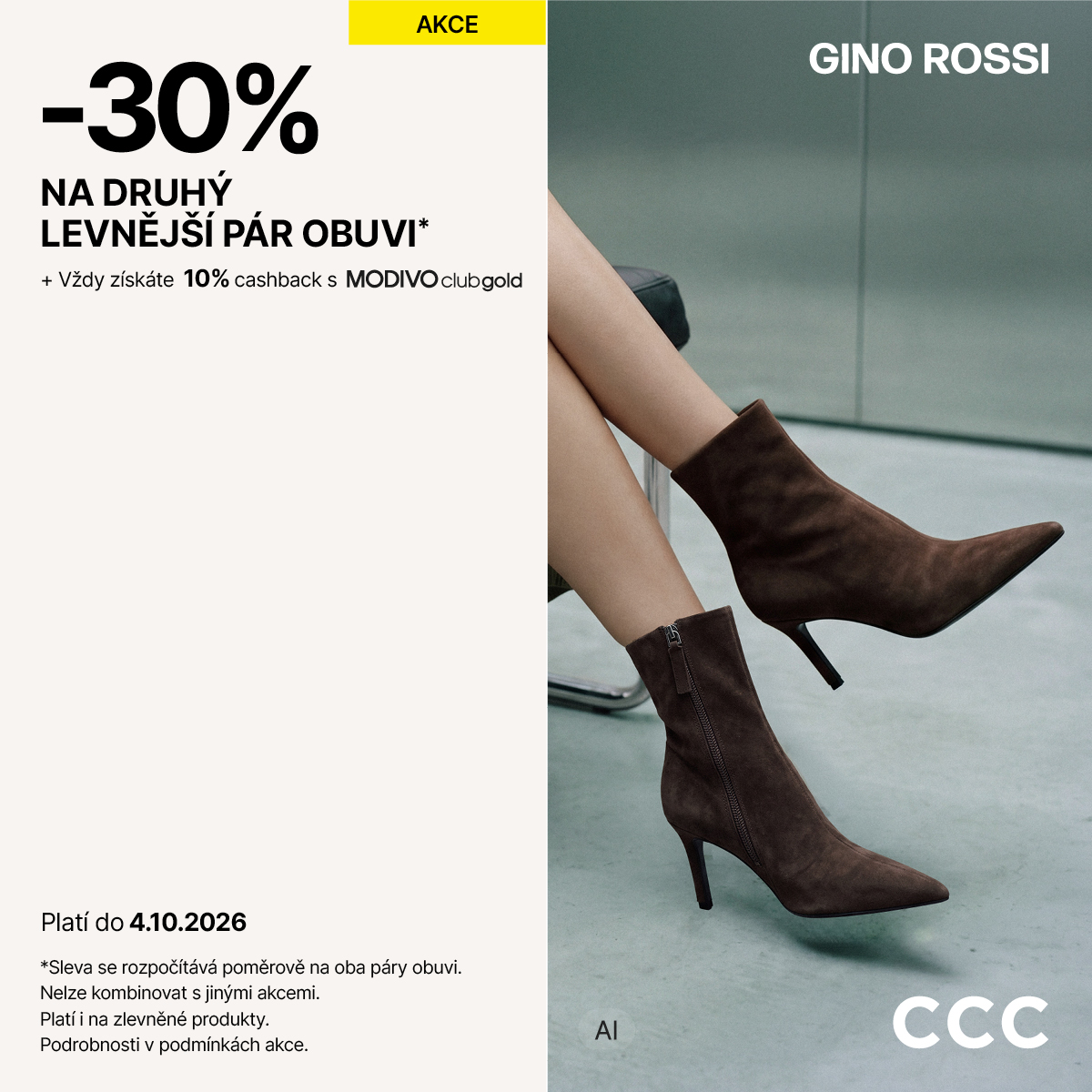 -30 % na druhý pár obuvi