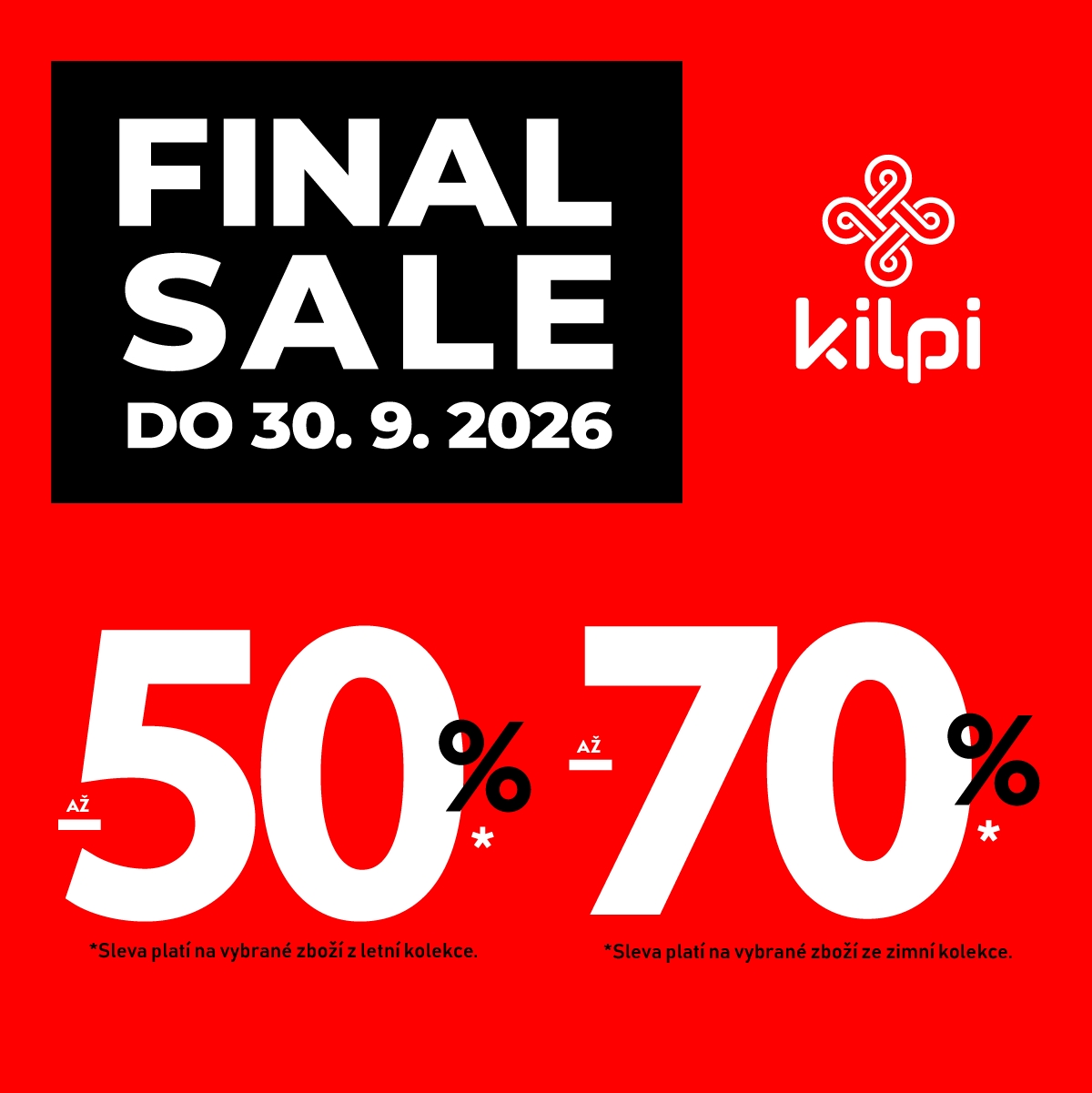 Final Sale v Kilpi STORE