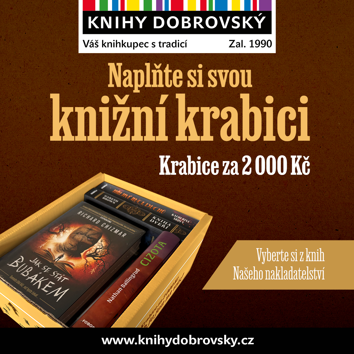 Naplňte si svou knižní krabici