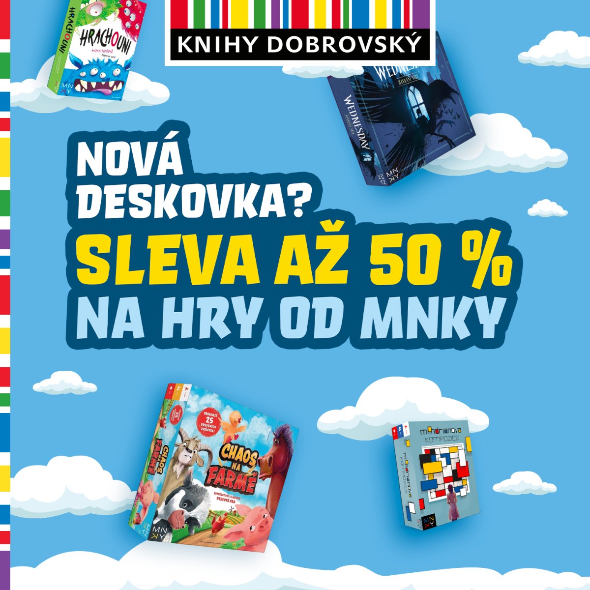 Sleva až 50 % na hry od MNKY