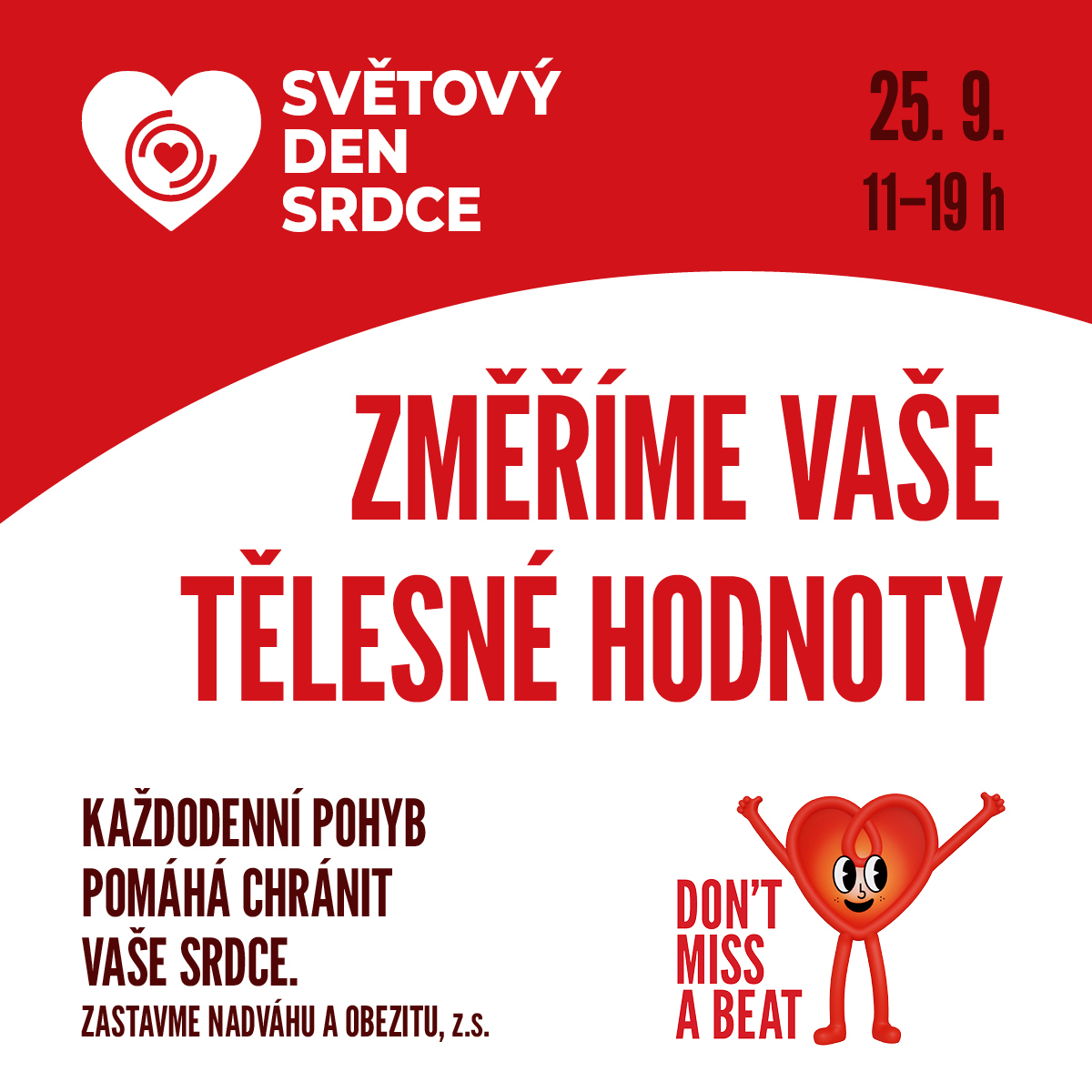Světový den srdce v Paláci Pardubice