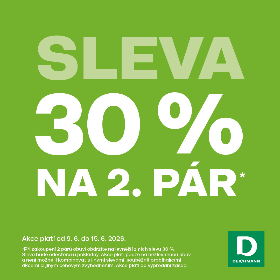 Sleva 30 % na 2. pár