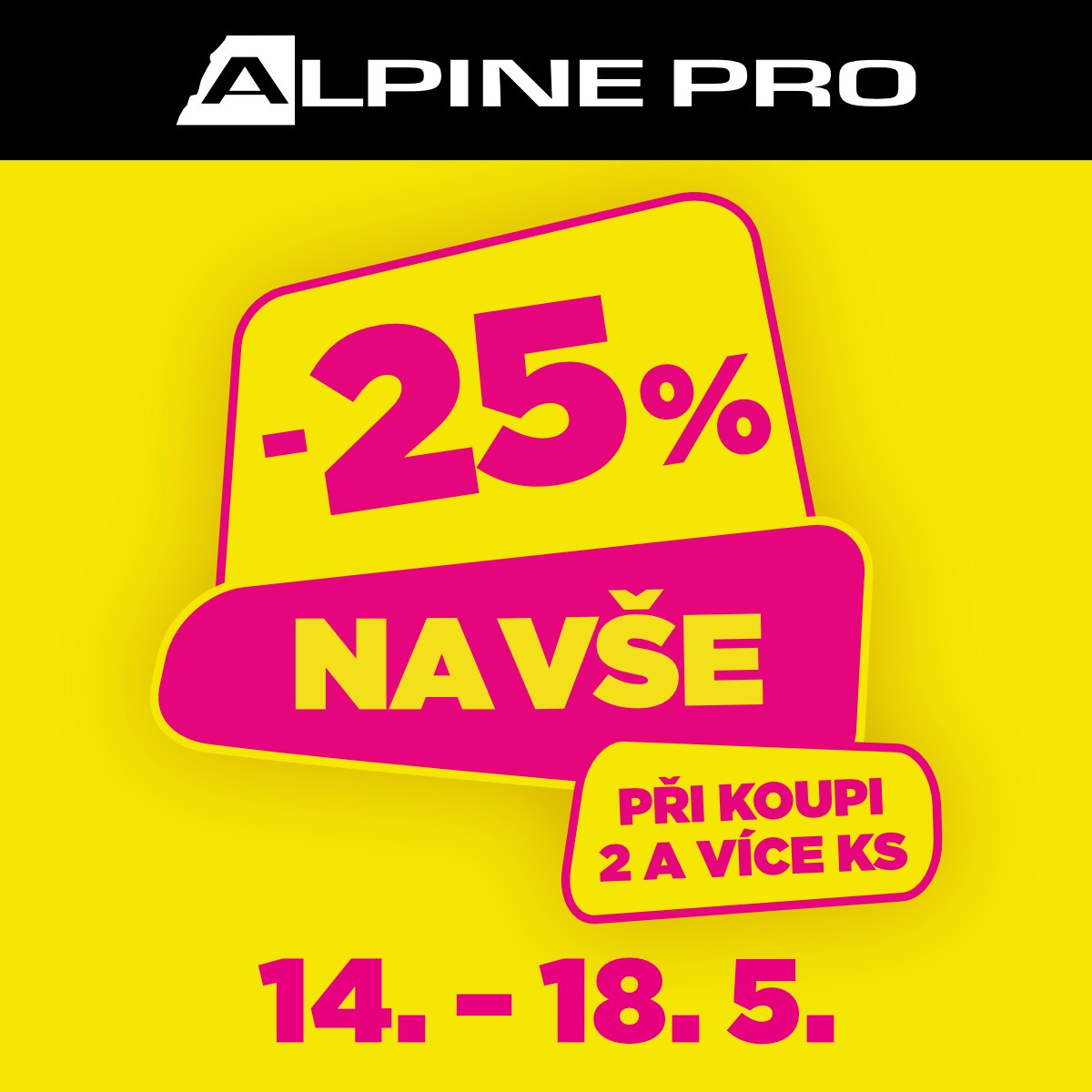 Jarní sleva v ALPINE PRO