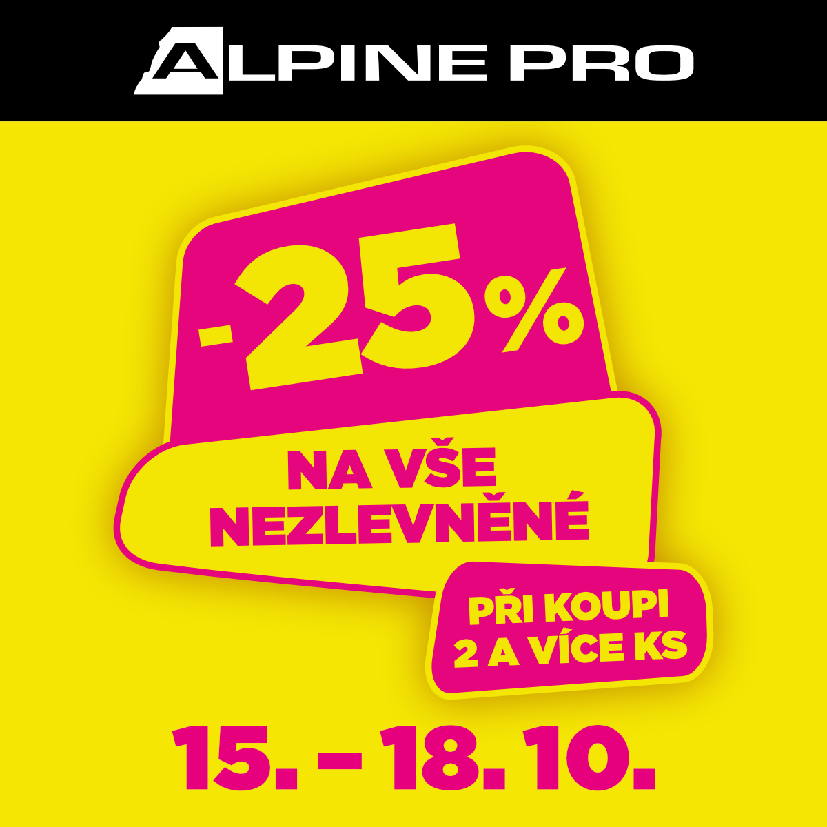 -25 % na vše nezlevněné