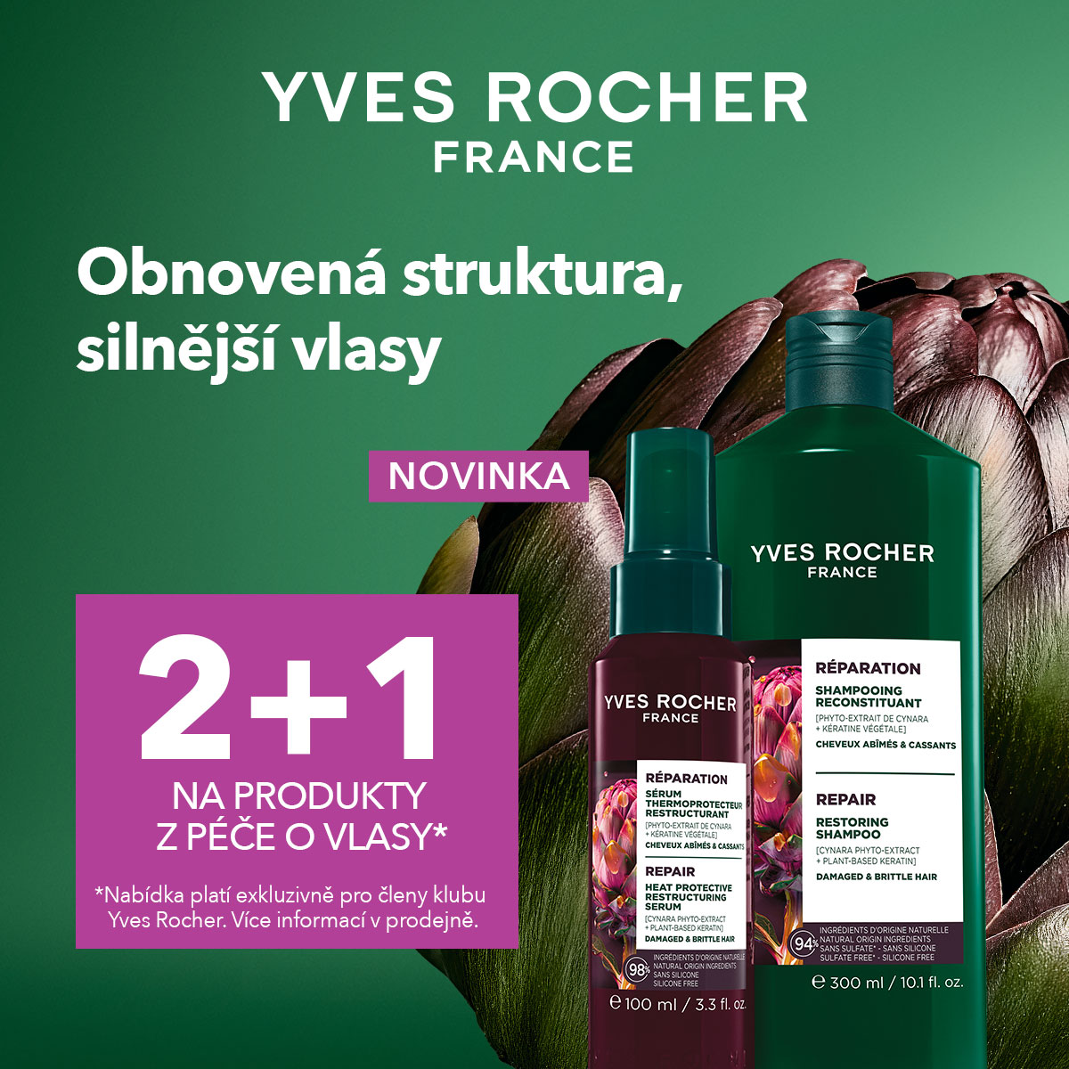 2+1 na péči o vlasy