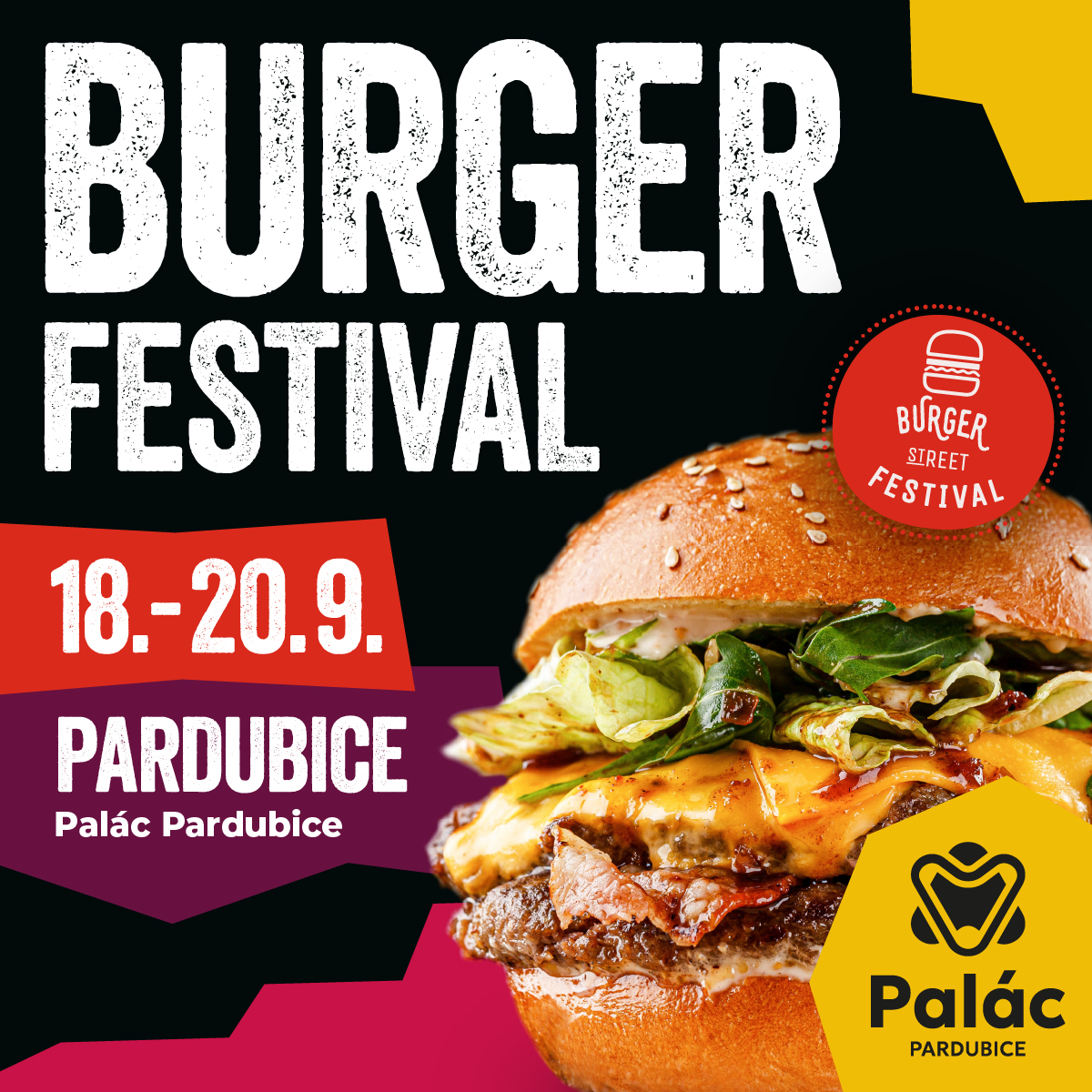 Burger Street Festival míří do Paláce Pardubice