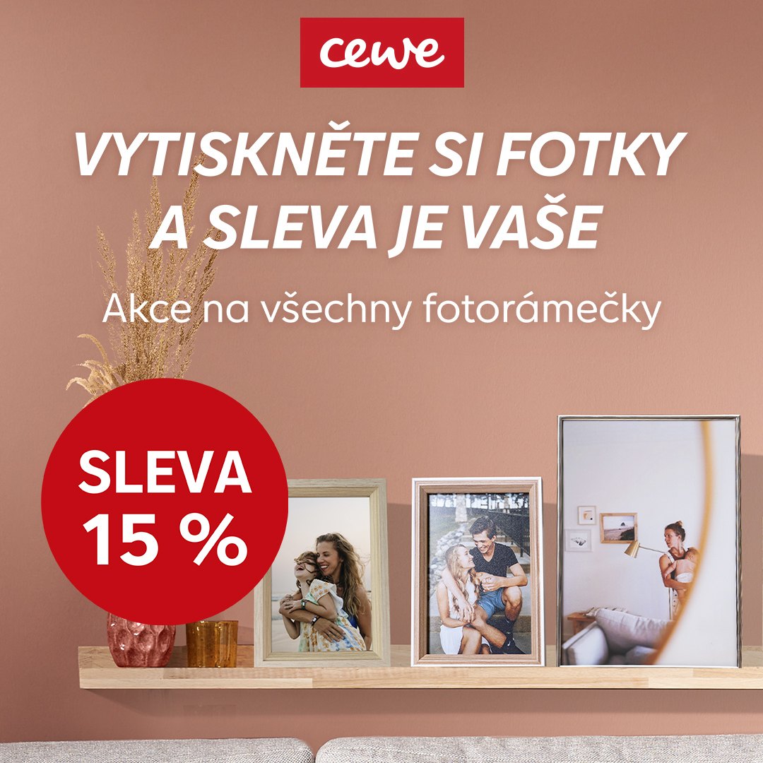 Fotorámečky – sleva 15 %