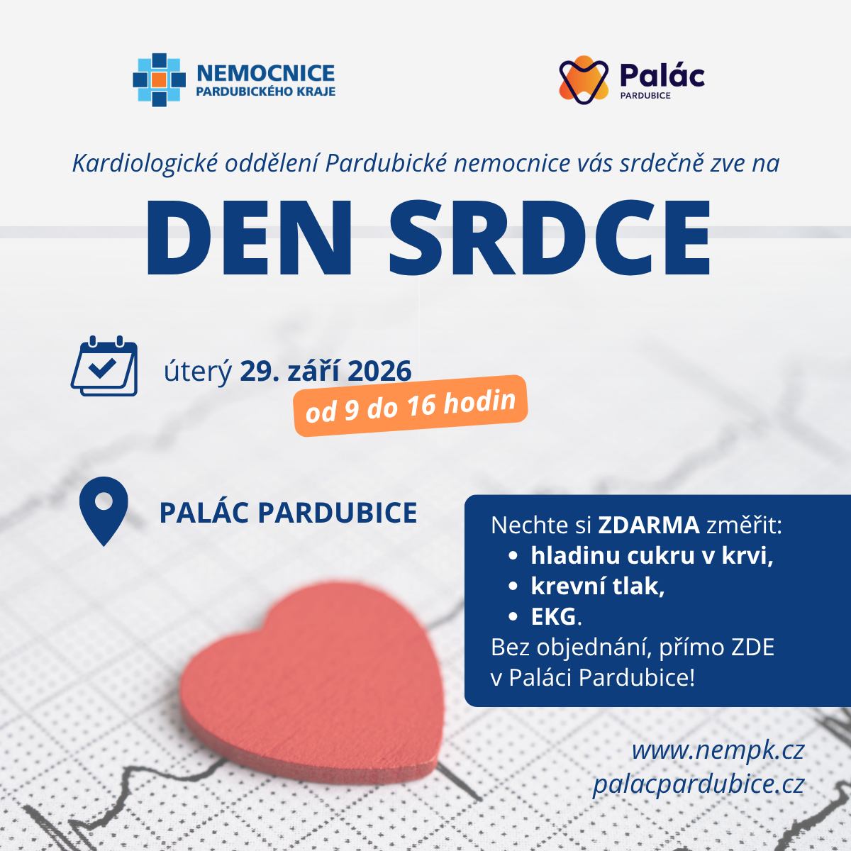 Den srdce s Pardubickou nemocnicí