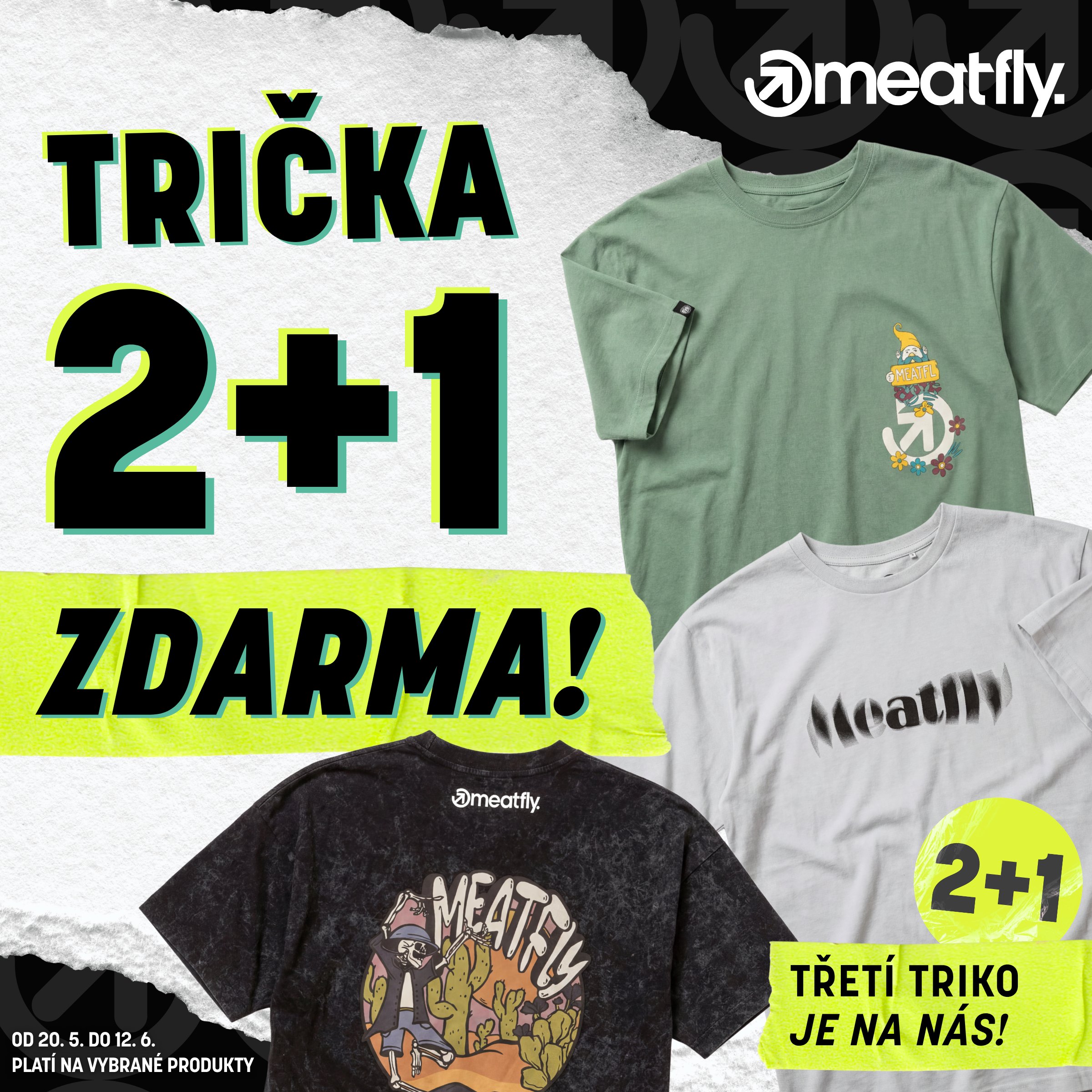 Trička 2+1 zdarma