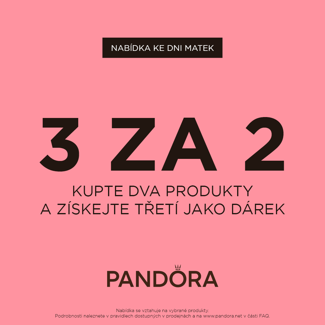 3 za 2 v prodejně PANDORA